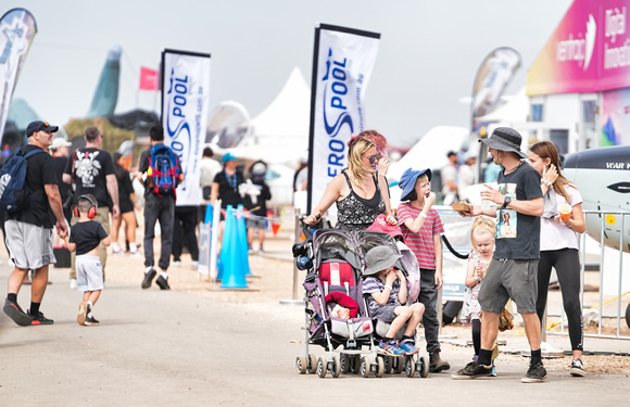 People at Avalon Airshow
