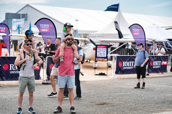 People at Avalon Airshow