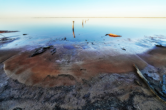 Lake Tyrell Sunset Saltworks