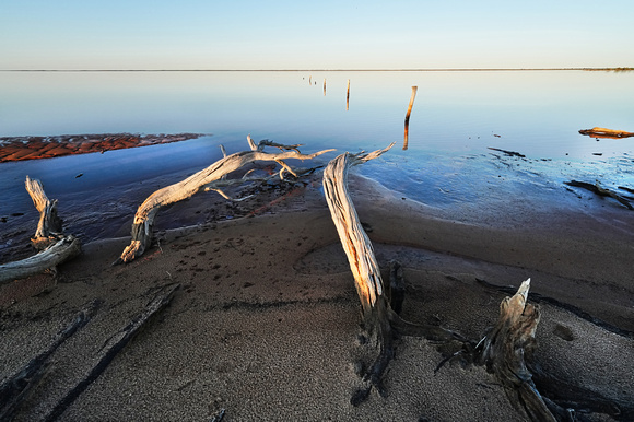 Lake Tyrell Sunset Saltworks