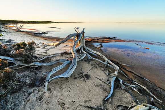 Lake Tyrell Sunset Saltworks