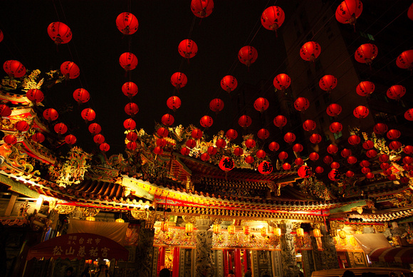 Ma Zhu shrine night, Taipei