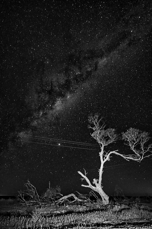 Black and White, Lake Tyrrell Milkyway