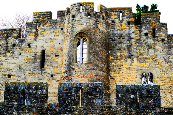 Medieval Castle Facade, France