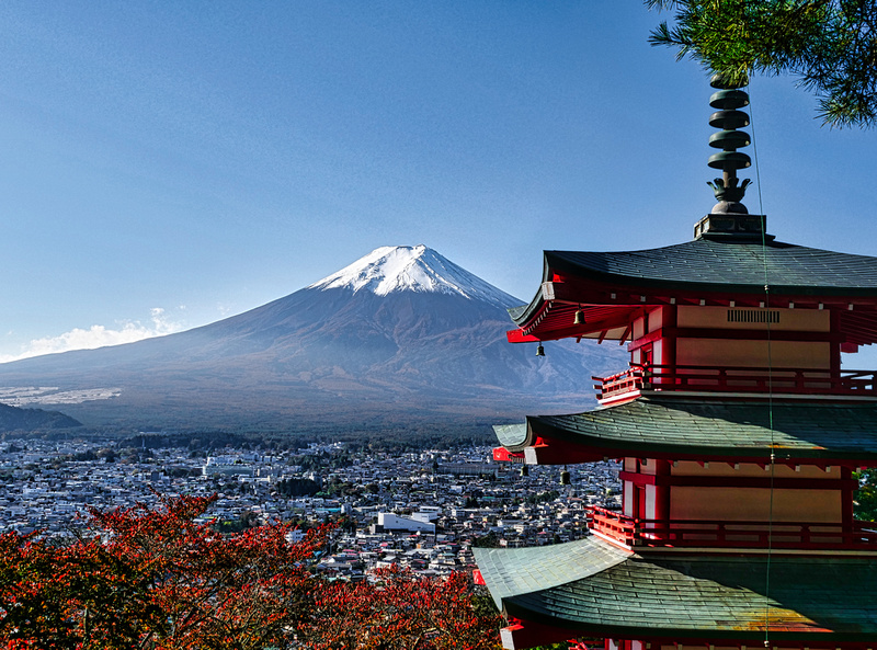 Kawaguchiko, Mount Fuji, Japan